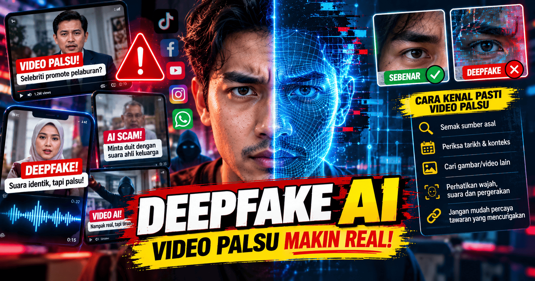 Apa Itu Deepfake AI dan Bagaimana Nak Kenal Pasti Video Palsu?