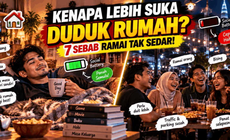 Kenapa Ada Orang Lebih Suka Duduk Rumah Daripada Keluar Bersosial? Ini 7 Sebab Menarik!