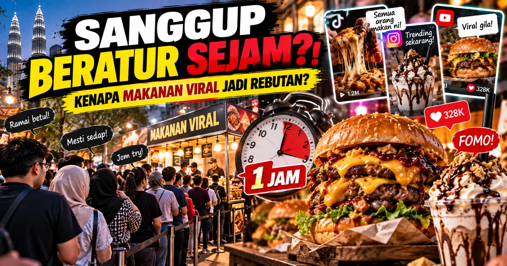 Kenapa Orang Malaysia Suka Beratur Panjang Untuk Makanan Viral? Ini 7 Sebab Menarik!