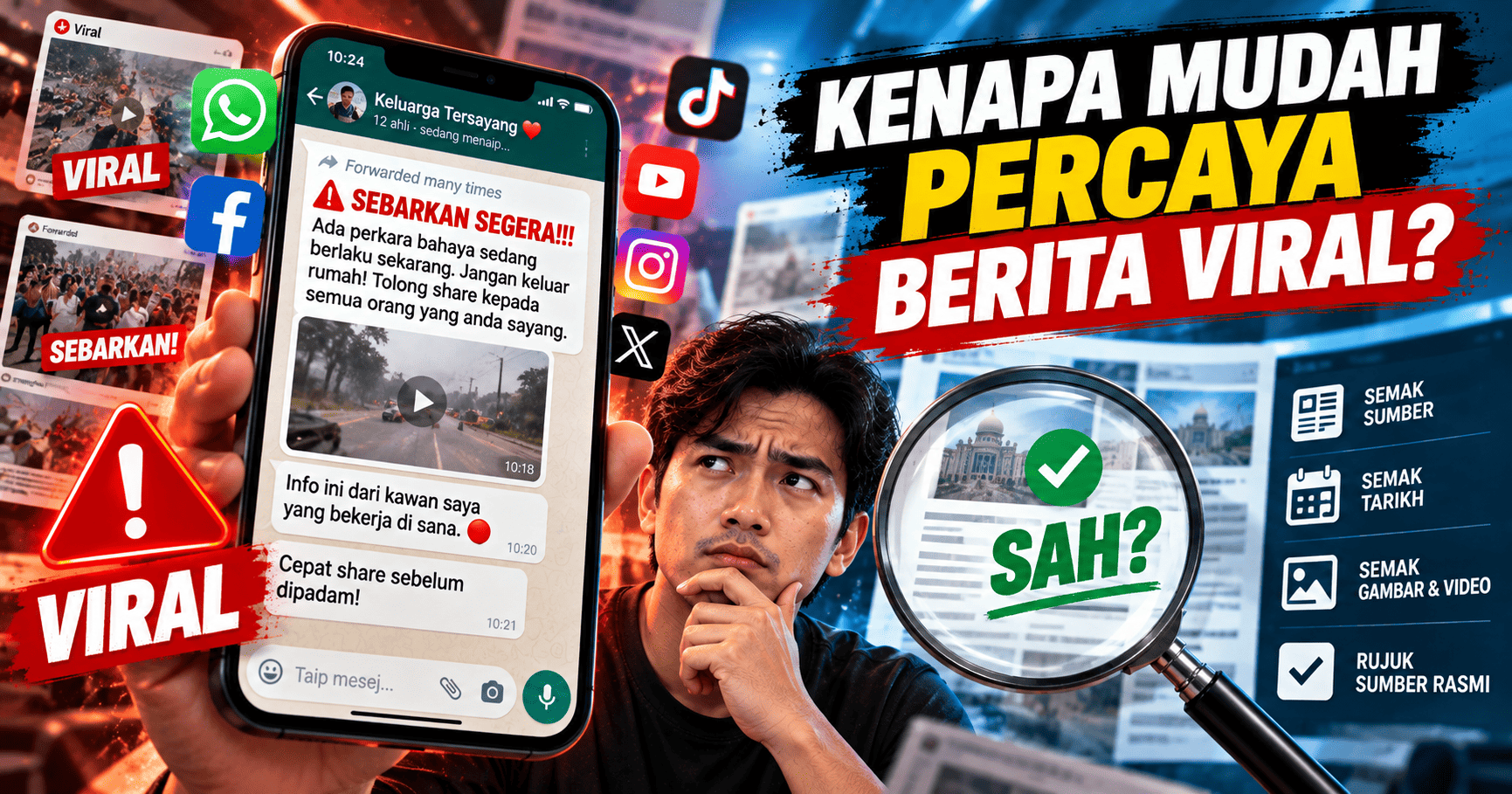 Kenapa Kita Mudah Percaya Berita Viral Walaupun Belum Disahkan?