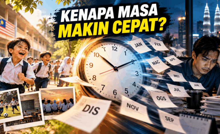 Kenapa Kita Rasa Masa Berlalu Lebih Cepat Bila Dewasa? Ini 7 Sebab Yang Menarik!